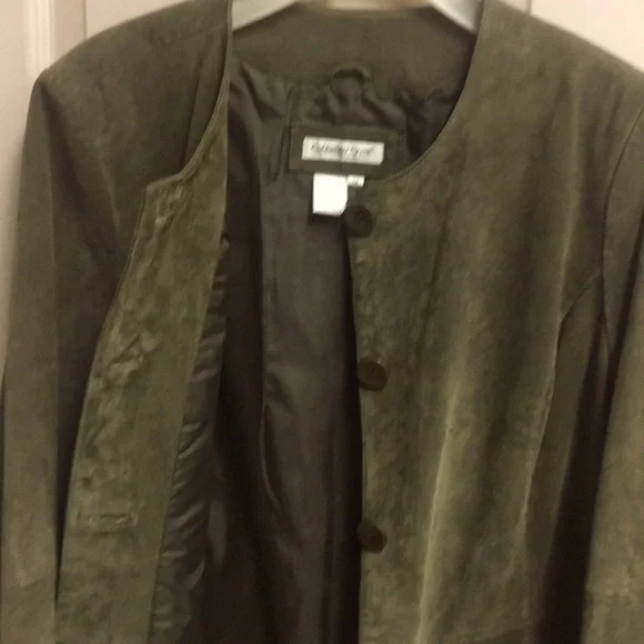 Women's Olive Green Jacket - Picture 2 of 9